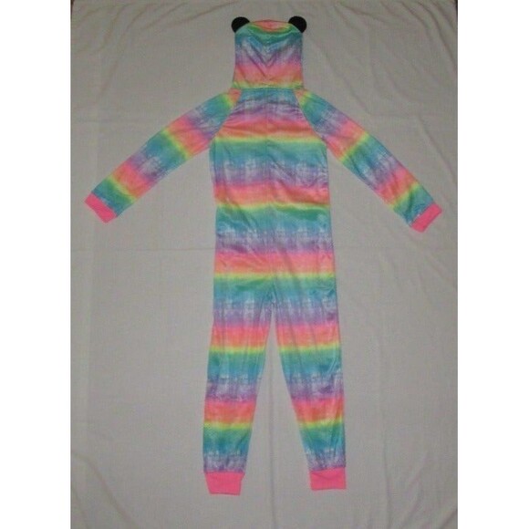 NEW One-Piece Pajamas Fleece Size S (7) Blanket Sleeper Union Suit Hooded Panda - Picture 7 of 9